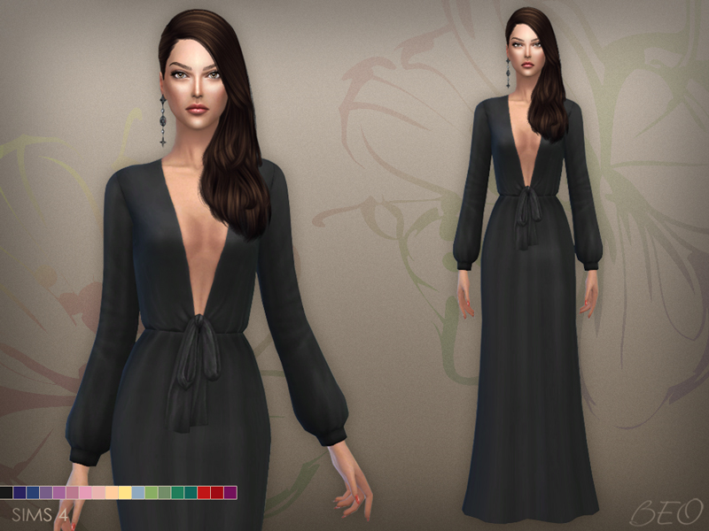 Dress 030 (S3 conversion) for The Sims 4 by BEO